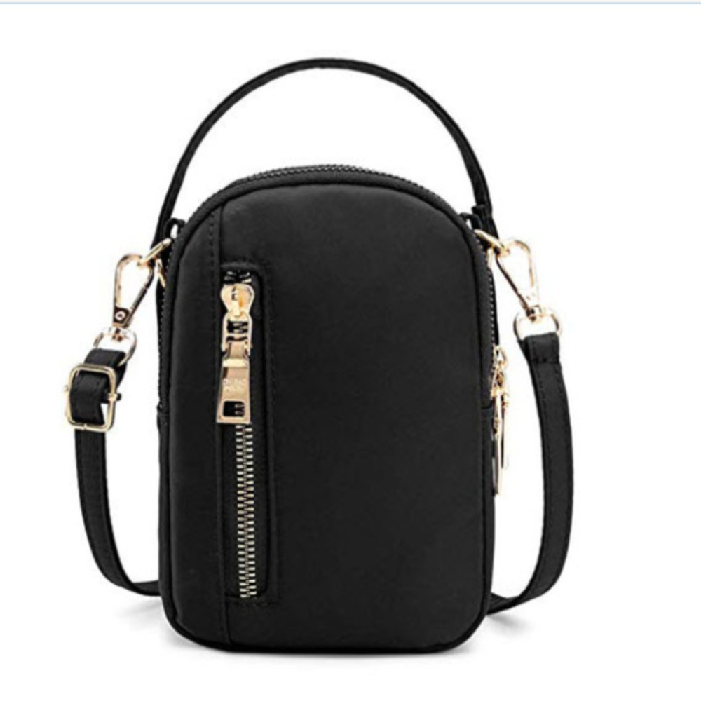 black Crossbody Cell Phone Purses Wallet - Picture 5 of 8